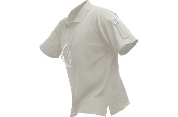 Image of Vertx S/S 100% Cotton W/Innodry Polo W/ Pencil Pocket, Heather Grey, XSmall VTX3000HGY-XSMALL