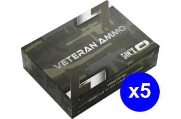 Image of Veteran Ammo 9mm 124 Grain Full Metal Jacket NAS Centerfire Pistol Ammo, 250 Rounds