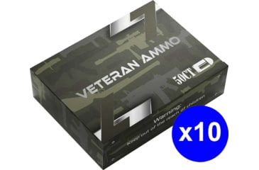 Image of Veteran Ammo 9mm 124 Grain Full Metal Jacket NAS Centerfire Pistol Ammo, 500 Rounds