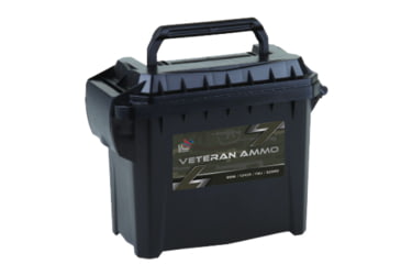 Image of Veteran Ammo 9mm 124 Grain Full Metal Jacket NAS Centerfire Pistol Ammo, 500 Round Ammo Can, HMCAN-9-10