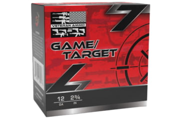 Image of Veteran Ammo Game &amp; Target Load 12 Gauge 2 3/4 in 1 oz 7.5 Shot Shotgun Ammo, 25 Rounds, VETSS-12G-7.5-1OZ