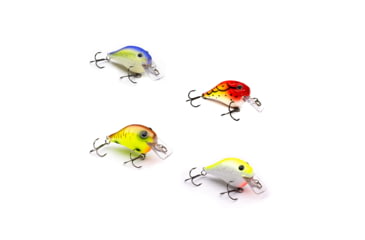 Image of Vexan 4-Pack PHAT BOY 4 Crankbait Lures, Purple/orange/yellow/White, 4 ft, Variety #1 PB 4-PK 4
