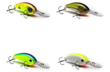 Image of Vexan 4-Pack Verns Stoneroller 10 Crankbait Lures, Kit 1, Yellow/Green/Blue/White, 10 ft, Variety #1 VS 4-PK 10
