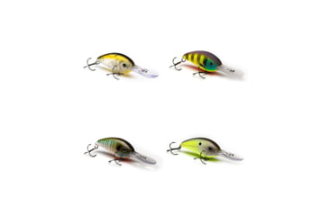 Image of Vexan 4-Pack Verns Stoneroller 10 Crankbait Lures, Kit 2, Clear/Yellow/Green/Black, 10 ft, Variety #2 VS 4-PK 10