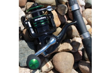 Image of Vexan StrikeBack Rod &amp; Reel Combos, 10 in, 7 ft, Medium Light, Xtra Fast, 2000 Spinning, Black/Green, Y0-VZWO-5PDQ