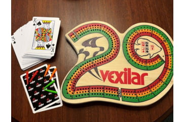 Image of Vexilar Cribbage Board/Card Set, Tan, Regular, VCB001