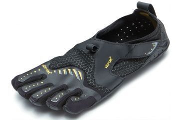 Image of Vibram FiveFingers Signa Watersport Shoe - Men's-Black/Yellow-Medium-42