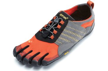 Image of Vibram FiveFingers Trek Ascent Hiking Shoe - Men's-Grey/Red/Black-Medium-47