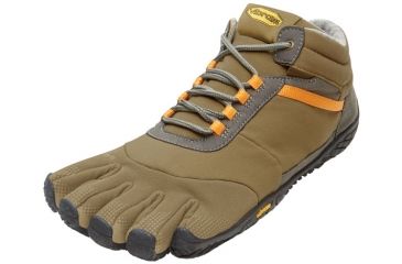 Image of Vibram FiveFingers Trek Ascent Insulated Hiking Shoe - Men's -Tan/Grey/Black-Medium-41