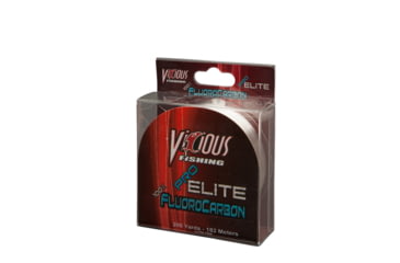 Image of Vicious Pro Elite Fluorocarbon 12lb 200yd Clear, EFLO-12