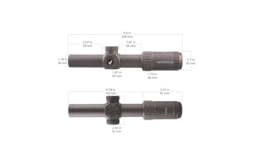Image of VictOptics S6 AGN Rifle Scope, 1-6x24mm, 30mm Tube, Etched glass VI-CTSIX, Dark Golden Finish, OPSL23