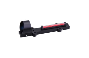 Image of VictOptics Shotgun Fiber Sight, 1x28mm, Red Fiber, Circle-Dot Reticle, 6063-T6, Black, RDSL08