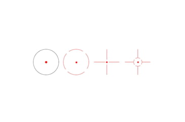 Image of VictOptics Z1 1x23x34mm Multi Reticle Red Dot Sight, Dovetail Mount, Black, RDSL20