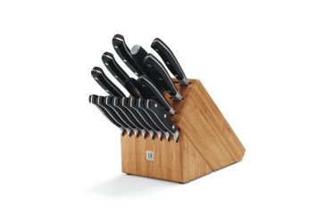 Image of Victorinox 17pc Forged Block Set w/14 Knives,Steel,Kitchen Shear &amp; Bamboo Block 7.7243.17
