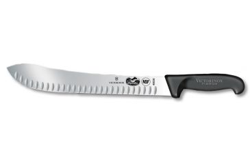 Image of Victorinox Butcher 12in. STR Granton Blade Black Fibrox HDL 40636