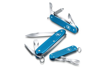 Image of Victorinox Pioneer Alox Limited Edition 2020 Pocket Swiss Knife, Ribbed, Aqua Blue, 93mm, 0.8201.L20