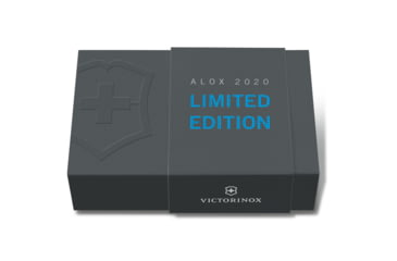 Image of Victorinox Pioneer Alox Limited Edition 2020 Pocket Swiss Knife, Ribbed, Aqua Blue, 93mm, 0.8201.L20