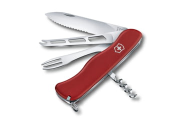 Image of Victorinox Cheese Master Swiss Pocket Knife, Serrated, Red, 0.8313.W