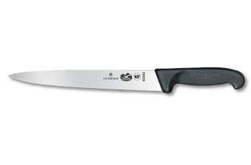 Image of Victorinox Chefs Slicer 10in. Semi-Flex pointed Blade 11/8in. at Black Fibrox HDL 47540 