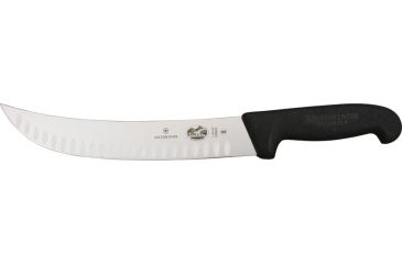 Image of Victorinox Cimeter Knife, 10.25in. granton edge blade, Black Fibrow Handle VN40634