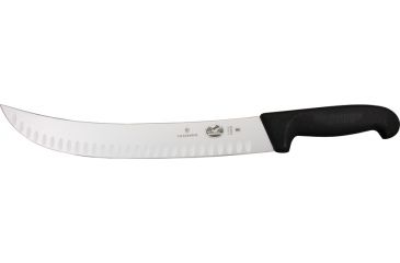 Image of Victorinox Cimeter Knife, 12.25in. granton edge blade, Black Fibrow Handle VN40632