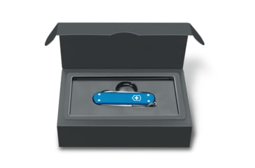Image of Victorinox Classic Alox Limited Edition 2020 Swiss Pocket Knife, Ribbed, Aqua Blue, 58mm, 0.6221.L20