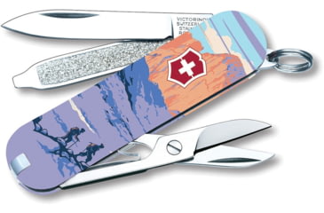 Image of Victorinox Classic Rocky Mountains Natl Folding Knife, 2.25in Closed, ABS Handle, 55483