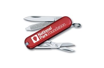 Image of Victorinox Classic SD Swiss Army Pocket Knife, Red, 55350