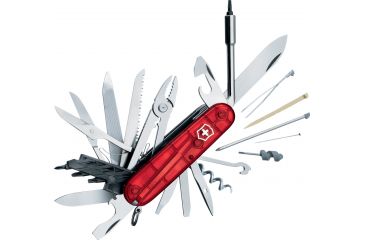 Image of Victorinox CyberTool 41 Translucent Swiss Army Knife Ruby 53938