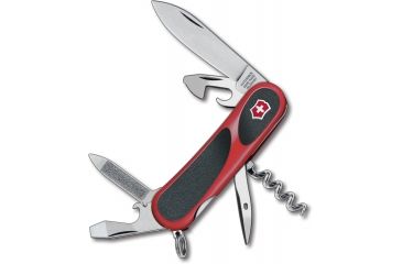 Image of Victorinox EvoGrip 10 Swiss Army Knife, Red &amp; Black, 2.5in 2.3803.C-X2