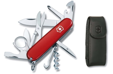 Image of Victorinox Explorer Swiss Army Knife w/ Pouch, Red, 1.6703-X3