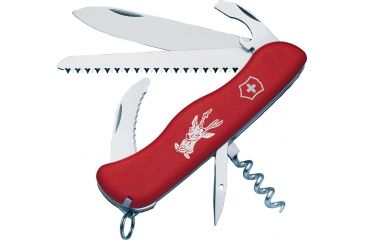 Image of Victorinox Hunter Knives - Victorinox Swiss Army Knife, Colors Victorinox Hunter Knives - Victorinox Swiss Army Knife Red