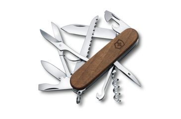 Image of Victorinox Huntsman Medium Pocket Knife with Can Opener, Hardwood - Walnut, 91mm 1.3711.63-X4