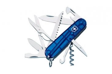 Image of Victorinox Huntsman Swiss Army Knife, Sapphire with Pouch 56825