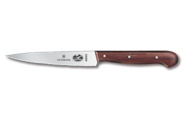 Image of Victorinox Kitchen Utility 4.75in. pointed tip Wavy edge Rosewood HDL 47003