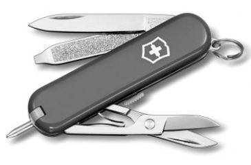 Image of Victorinox Knives - Victorinox Signature Swiss Army Knife, Colors Victorinox Knives - Victorinox Signature Swiss Army Knife Black 0.6225.3R-X1