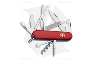 Image of Victorinox Mountaineer Swiss Army Folding Knives, Red Handle, Steel/Red, 3.6in, BHQ-110199