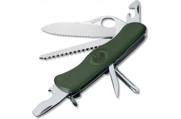 Image of Victorinox One-Hand Trekker German Army Swiss Army Knife Olive Drab 0.8461.MW4DE-X1