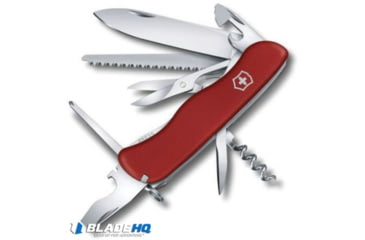 Image of Victorinox Outrider Swiss Army Folding Knives, 3.375in, Red Handle, Steel/Red, 4.375in, BHQ-81684