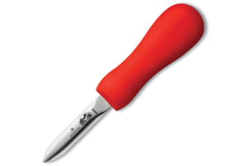 Image of Victorinox Oyster Knife Providence Style, 2.63 stainless blunt tip blade, Red textured synthetic handle, 7.6399.2