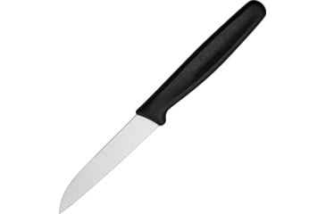 Image of Victorinox Paring Knife Black Sheepsfoot, 3.25 satin finish stainless sheepsfoot blade, Black polypropylene handle, 6.7403