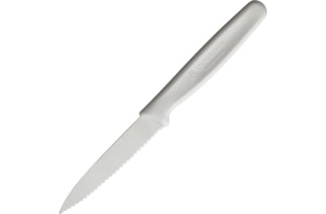 Image of Victorinox Paring Knife White Serrated, 3.25 satin finish serrated stainless blade, White nylon handle, 6.7637