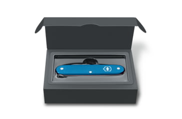 Image of Victorinox Pioneer Alox Limited Edition 2020 Pocket Swiss Knife, Ribbed, Aqua Blue, 93mm, 0.8201.L20