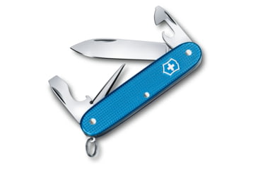 Image of Victorinox Pioneer Alox Limited Edition 2020 Pocket Swiss Knife, Ribbed, Aqua Blue, 93mm, 0.8201.L20