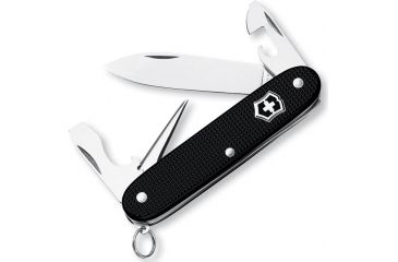 Image of Victorinox Pioneer Swiss Army Knife Black Alox Ribbed 0.8201.23R-X1