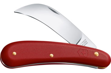 Image of Victorinox Pruning Knife Lg Blade Red, 3 satin finish stainless curved blade, Red synthetic handle, 1.9301