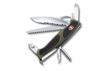 Image of Victorinox Ranger Grip 178 Multi-Tool, Green / Black, 130mm 0.9663.MWC4US1