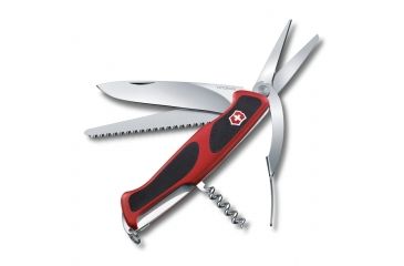 Image of Victorinox RangerGrip 71 Gardener Multi-Tool, Red / Black, 130mm 0.9713.CUS2