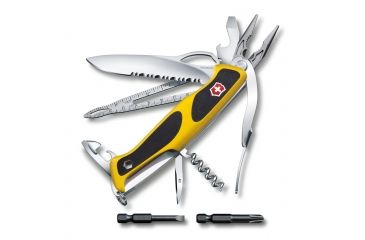 Image of Victorinox RangerGrip Boatsman Multi-Tool, Yellow / Black, 130mm 0.9798.MWC8US1