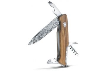 Image of Victorinox Rangerwood Damascus Knife, Walnut, SMALL 0.9551.J15